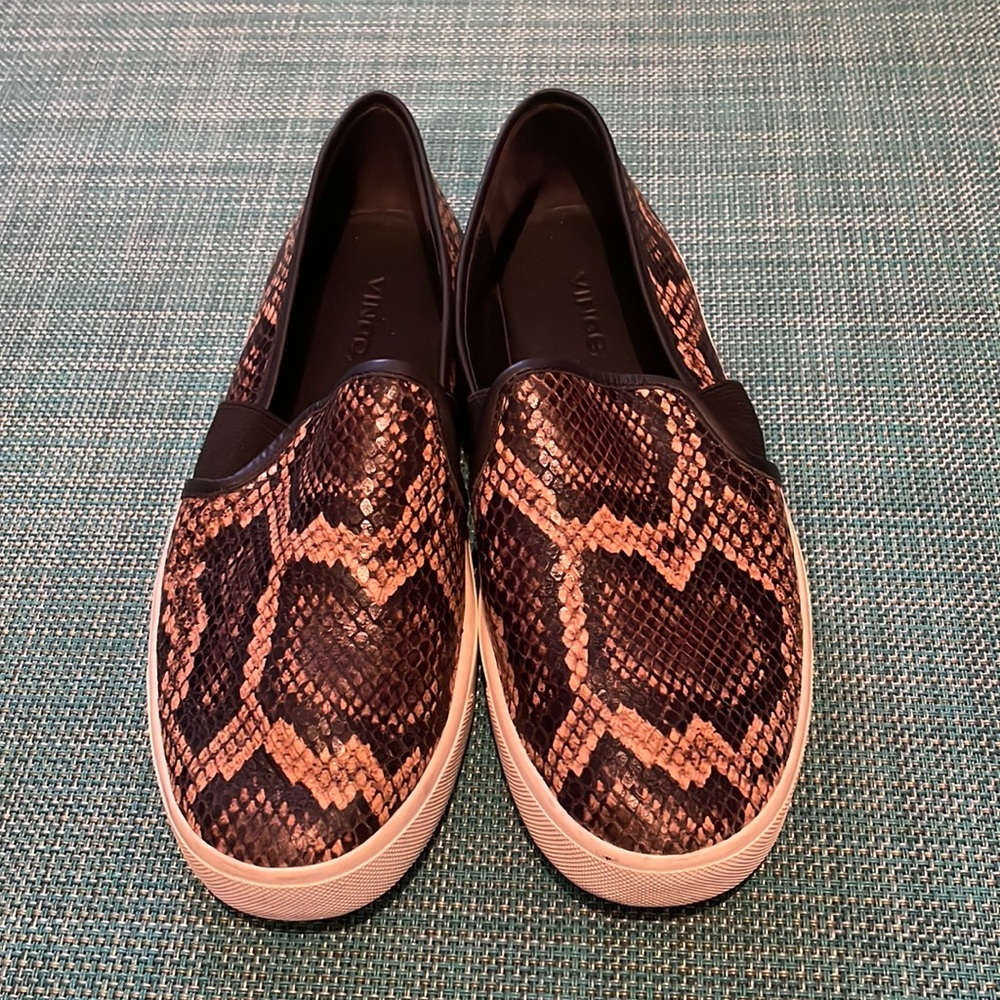 Vince Slip-on Snakeskin Sneakers